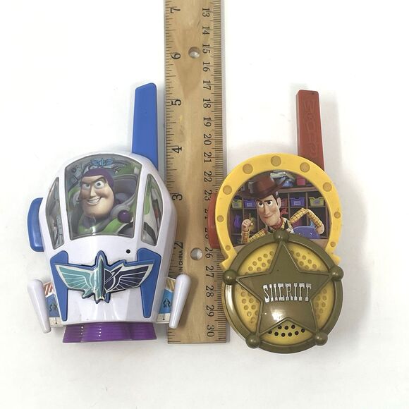 Disney Toy Story 4 Walkie Talkie Set Buzz Lightyear And Sheriff Woody - Works - Picture 10 of 14